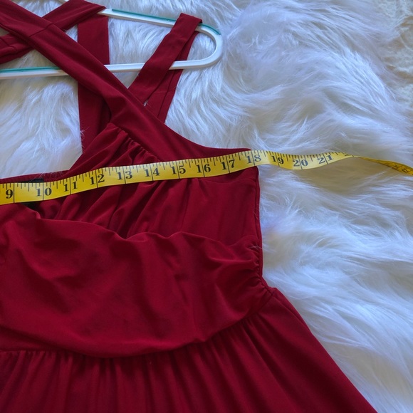 ❌SOLD ❌Torrid Red Crisscross Babydoll Mini Dress - Picture 5 of 5